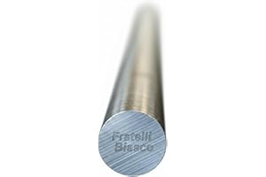 FRATELLI BIASCO Barra tonda in ACCIAIO INOX trafilato AISI304, disponibili vari diametri (D8X1000 mm)