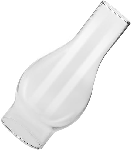 Cheminée En Verre Pour Lampe à Pétrole Ou à Huile - Verre Transparent, Dimensions 17,5x7,6 Cm - Abat-jour Décoratif Rétro - Ambiance Chaleureuse