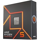 AMD Ryzensets 5 7600X Processor (integrated radeon graphics, 6 cores/12 threads, 105W TDP, AM5 socket, 38MB cache, up to 5.3 