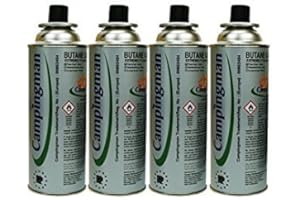 CAMPINGMAN Campingas Gas Kartuschen 4 Stück Gasherdflaschen Outdoor Kartuschen Butangas Gaskartuschen