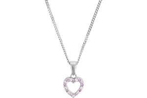 Prinzessin Lillifee Kette mit Anhänger 925 Sterling Silber Mädchen Kinder Halsschmuck, mit Zirkonia synth., Herz, Kommt in Schmuck Geschenk