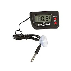 REPTI ZOO Digital Reptile Tank Thermometer Monitor Temperature for Reptile Terrarium Thermometer