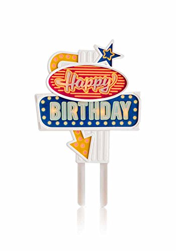 Preisvergleich Produktbild Leuchtender Kuchen-Aufstecker - Happy Birthday