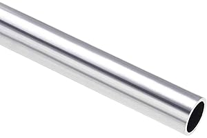 TOP-VIGOR Tubo redondo de aluminio 6063 de 22 mm de diámetro exterior, 18 mm de diámetro interior, 300 mm de longitud, tubo recto sin costuras para manualidades, color plateado