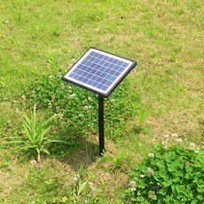 Agora-Tec® AT-5W Solar Teichpumpe 5 Watt Hmax.: 470l/h Fontainenhöhe: 0,65 m für Gartenteich oder Springbrunnen - 2