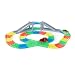 Produktbild Goolsky YA ZHI QI 868-163 166 STÜCKE 55mm Twisted Tracks Flexible Montage Neon leuchten in der Dunkelheit mit Brücke Kreuzung Rennwagen für Kinder