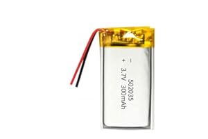 YUNIQUE GREEN-CLEAN-POWER YUNIQUE POLSKA 1-częściowy akumulator Lipo 502035 (3,7 V, 300 mAh Lipo) do słuchawek Bluetooth, inteligentnych zegarków, POS, instrumentów medycznych i innych urządzeń przenośnych