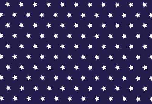 Preisvergleich Produktbild Westfalen Druckstoff Capri Sterne auf dunkelblau 010506230 Stoffzuschnitt 50x150cm