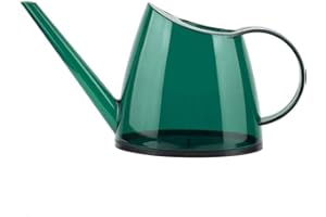 Beufee Regadera, Regadera De Plantas con Caño Largo Pequeña Regadera Transparente Mini Herramienta De Riego para Plantas De Interior Flores De Jardín 1.2L(Verde)