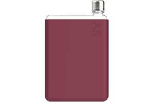 Memonbottle™ A5 Manicotto in Silicone - Verde Muschio | Accessorio per la gamma Original memobottle | Migliora Presa, Durata & Isolamento | Ideale per Palestra e Viaggio. (A5, Prugna selvatica…)