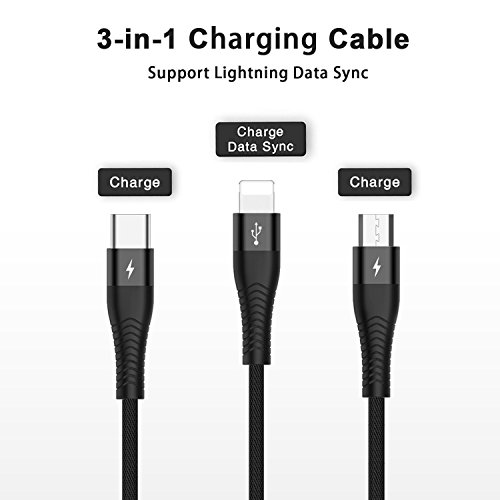 3 en 1 Multiple C ble de Chargeur NEXVIA 1 2M Multi C ble de Chargement en Nylon Tress avec Adaptateur Lightning Micro USB Type C Connecteur pour 3 en 1 Multiple C ble de Chargeur NEXVIA 1 2M Multi C ble de Chargement en Nylon Tress avec Adaptateur Lightning Micro USB Type C Connecteur pour