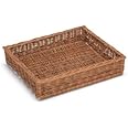 Prestige wicker Display Basket, Willow, Natural, 40 x 30 x 8 cm