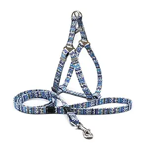 KUTKUT Adjustable & Breathable Harness and Leash Set I No Choke No Pull | Canvas Print, Escape-Proof | for Small & Medium Dogs/Cats ( Size:M, Chest: 50 cm-75cm)