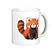 Produktbild Funny Design Neuheit Geschenk Tee Kaffee Tasse Office Rot Panda Kaffee Tasse