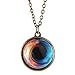 Produktbild Sternenkugel-Halskette mit Anhänger Galaxy Planet Glass Ball-Anhänger mit Retro-Halskette