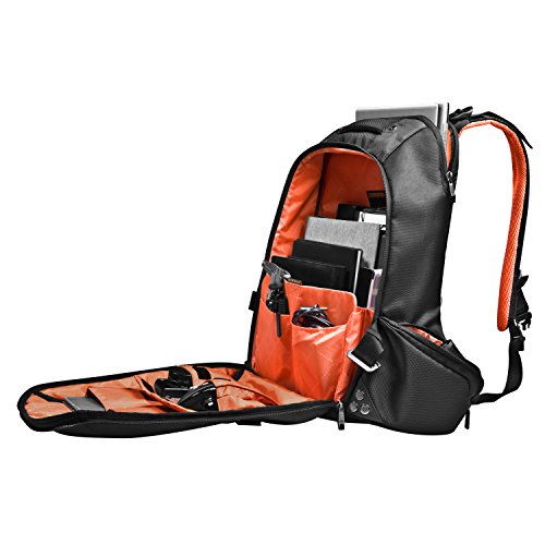 Everki Beacon – Laptop Rucksack für Notebooks bis 18 Zoll (45,72 cm) mit Schutztasche für Spielekonsolen (PS4, xBox, Wii), durchdachtem Fächer-Konzept – passend für Gaming Laptops (Asus ROG GL752, Acer Aspire, Dell Alienware 15, MSI GT, XMG), Schwarz - 2