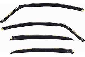 Car Lux AR04583 - Derivabrisas Deflectores de Aire Cortavientos de Viento Delanteros y Traseros para A4 B6 B7 8E Avant Desde 2000 hasta 2007