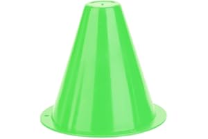 YOSOO Cono de Entrenamiento de fútbol de, 10 Piezas de Conos de tráfico de Entrenamiento Marcador de Soporte de Entrenamiento de fútbol para Actividades al Aire Libre Entrenamiento de fútbol socc(Verde)
