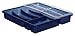 Produktbild Rotho Besteckkasten Basic 6 Fächer und Zusätzlich Topgleiter, Schubladeneinsatz für Besteck aus Kunststoff (PP) Blau/Transparent, Besteckeinsatz für Schubladen ab 40 cm Breite, ca. 39 x 32 x 7 cm