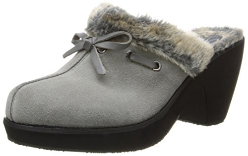 Skechers Women's Disco Bunny-Boogie Down Clog,Charcoal,9 M US