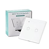 [Smart WiFi Stepless Dimmer Switch]: este interruptor táctil admite una potencia máxima de 2200W que puede funcionar con la electrónica doméstica. El usuario puede alejarse para cerrar la electrónica del hogar para ahorrar más electricidad y extender la vida útil de la electrónica.