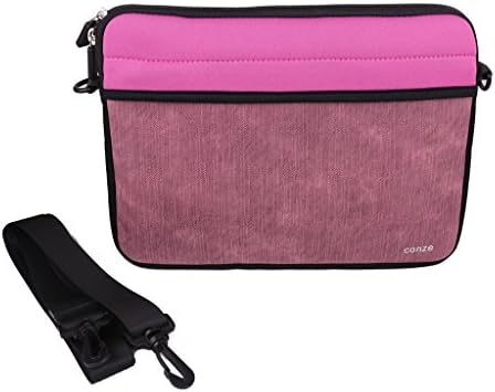 Conze Convertible Sleeve Bag with front zipper closure,Loose fit 12"Tablets,Universal for ASUS ZenBook UX310UA/UX330UA/Flip UX360UA/3 UX390UA in Pink