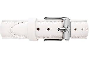 Daniel Wellington Petite Bondi, White/Silver Watch Strap, 14mm, Leather, for Women