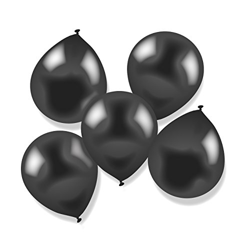 Preisvergleich Produktbild The Expression Factory Uni Schwarz – 27,9 cm Latex Ballon Pack