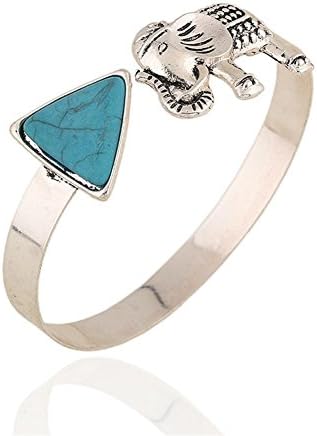 HYHAN New elephant turquoise triangle of metal bracelets , kong lan