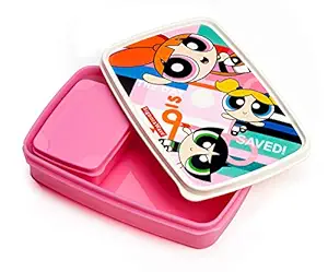 Signoraware Easy Lunch Box (Power Puff Girls), 150ml+850ml, Set of 2, Pink