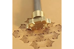 DANDS LTD Sello de cuero Herramienta de Estampación Trabajo Perforadoras Herramientas de Artesanía Sillín de Latón #227