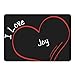 Produktbild Multifanshop Mousepad Modern I Love Joy schwarz