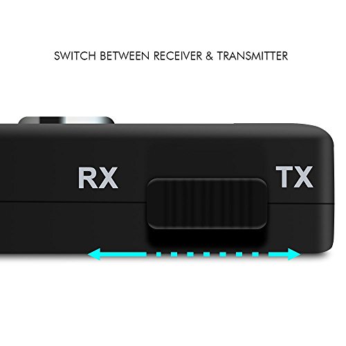 Foho Bluetooth Adapter Transmitter Empfänger 2 in 1 Sender / Receiver Adapter Stereo mit 3,5mm Audio Kabel für Kopfhörer Lautsprecher Radio TV PC Laptop Tablet MP3 / MP4, spielt während des Ladens - 4