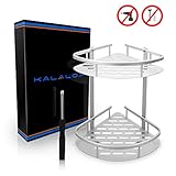 ✅ ZUVERLÄSSIGE TRAGFÄHIGKEIT - Da es oftmals vorkommt, dass sich Artikel in der Dusche häufen, wurde unser Regal ohne Bohren so konzipiert, dass es sicher eine hohe Last trägt. Mit unserem Duscheckregal bist du im jeden Fall optimal versorgt!