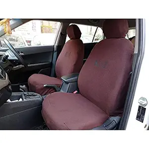 KINGrs Proper Hosiery/Cotton Removable Seat Cover for Maruti Suzuki Van-8 Coffee