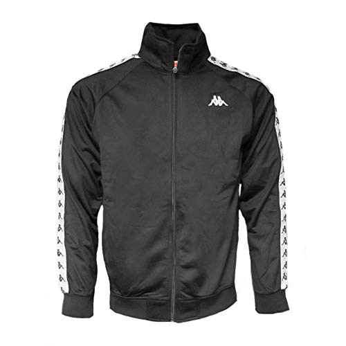 felpa kappa nera senza cappuccio