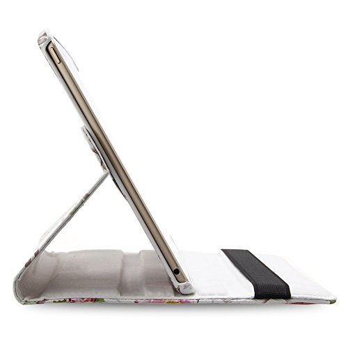 360 Grad drehbar PU Leder Schwarz Tasche Smart Cover Folio iPad Case Hülle Tasche Schutzhülle Etui für Apple iPad 4(Okt. 2012 Generation), iPad 3(März 2012 Generation), iPad 2(2011 Generation). - 4