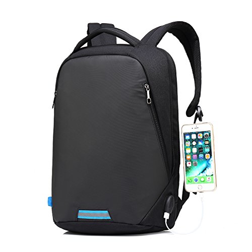 15 6 Zoll Business-Laptop-Rucksack mit Anti-Dieb-Rei  verschluss und USB-USB-Ladeanschluss  wasserdichte Reisen Backpack College Tasche mit versteckte