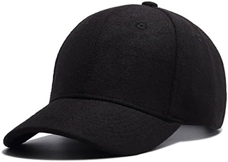 Men's Women's Baseball Caps Sports Outdoors Cashmere Adjust Hats,Black-OneSize