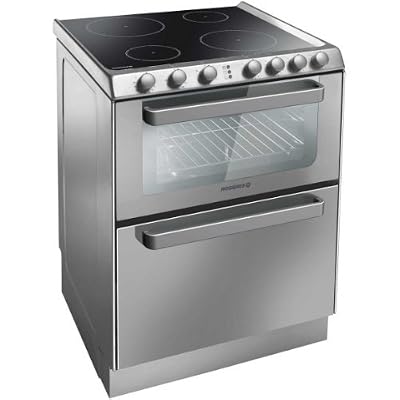 Rosières Prodige TRV 60 IN - Cuisinière - pose libre - largeur : 60 cm - profondeur : 60 cm - hauteur : 86.5 cm - classe A - inox avec lave-vaisselle