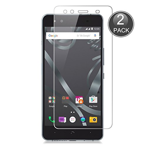 E-Hamii [2-Pack] BQ Aquaris X5 Displayschutzfolie, 0,26 mm HD Anti-Kratz- und Anti-Fingerabdruck Schutzfolie, 9H gehärtetes Glas Schutzabdeckung, Besserer Schutz (Hinweis: Nicht Volldeckung)