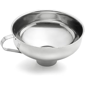 Edelstahl-Trichter 2-teilig Mit Reduzierstück | Für Marmelade & Einmachen | Ø 6 Cm & 3,5 Cm | Spülmaschinenfest