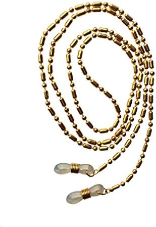 New In Packet RRP £8.95 Fabris Lane Sunglasses / Glasses Spectacle Gold Chain Cord Strap