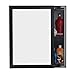 Produktbild J-Z Badezimmerschrank Spiegelschrank Wandbehang Wc Spiegelschrank Aufbewahrungsbox Spiegelfarbe (Farbe: Weiß, Größe: Links), Schwarz,