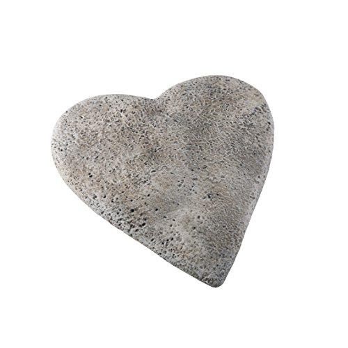 greemotion Deko-Herz Polyresin, 18x19x2 cm, grau, 124403