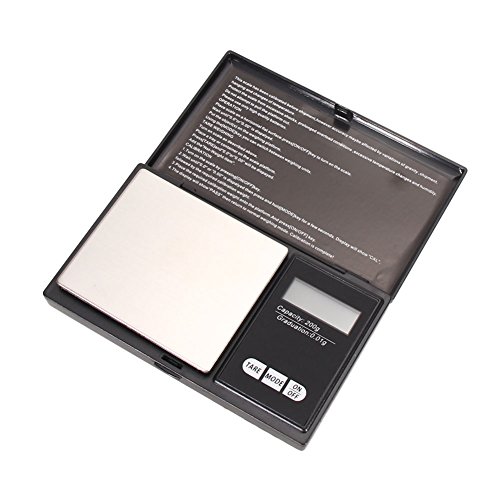 Demiawaking Neue 200g x 0,01g Mini Digitale Schmuck Tasche Waage Gold Balance Gewicht Waage Gramm - 5