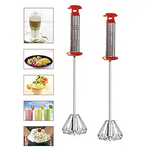 Utensil Emporium Powder-Free Hand Blender and Beater with High Speed Operation and Size Adjustable (Multicolour)