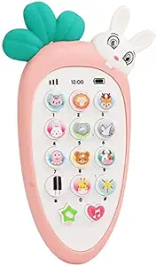 Fusine Kids Smart Phone Toy, Intelligent Battery Operated Digital Mobile Phone with Lights and Music, for 3+ Years Old Boys and Girls (Multicolor)