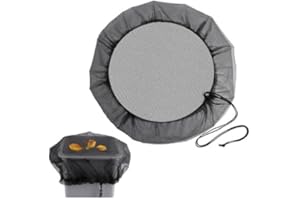 PHNKJGH 100 Stuck Laubsammeleimer, Garten Regentonnennetz Abdeckung Mit Gummizug Regentonnen Schutznetz Mückenschu Verstellbares Regentonnennetz, Regentonne Schutzabdeckung Schutz Vor Laub Stechmücken