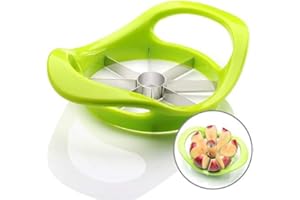 Pubiao Obstentkerner Fruit Corer Edelstahl Robustes Metall Apfelschneider Fruit Slicer Ergonomischer Gummigriff Kitchen Pitting Tool Grün